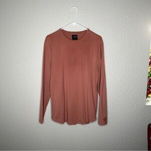 Cuts Clothing Long Sleeve Tee in Rust